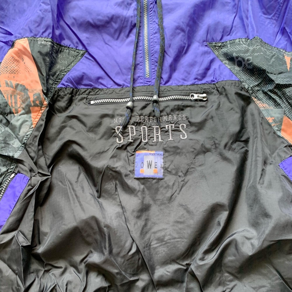 Nike Vintage 80s-90s Grey Tag track jacket RARE European import XL - Picture 2 of 7